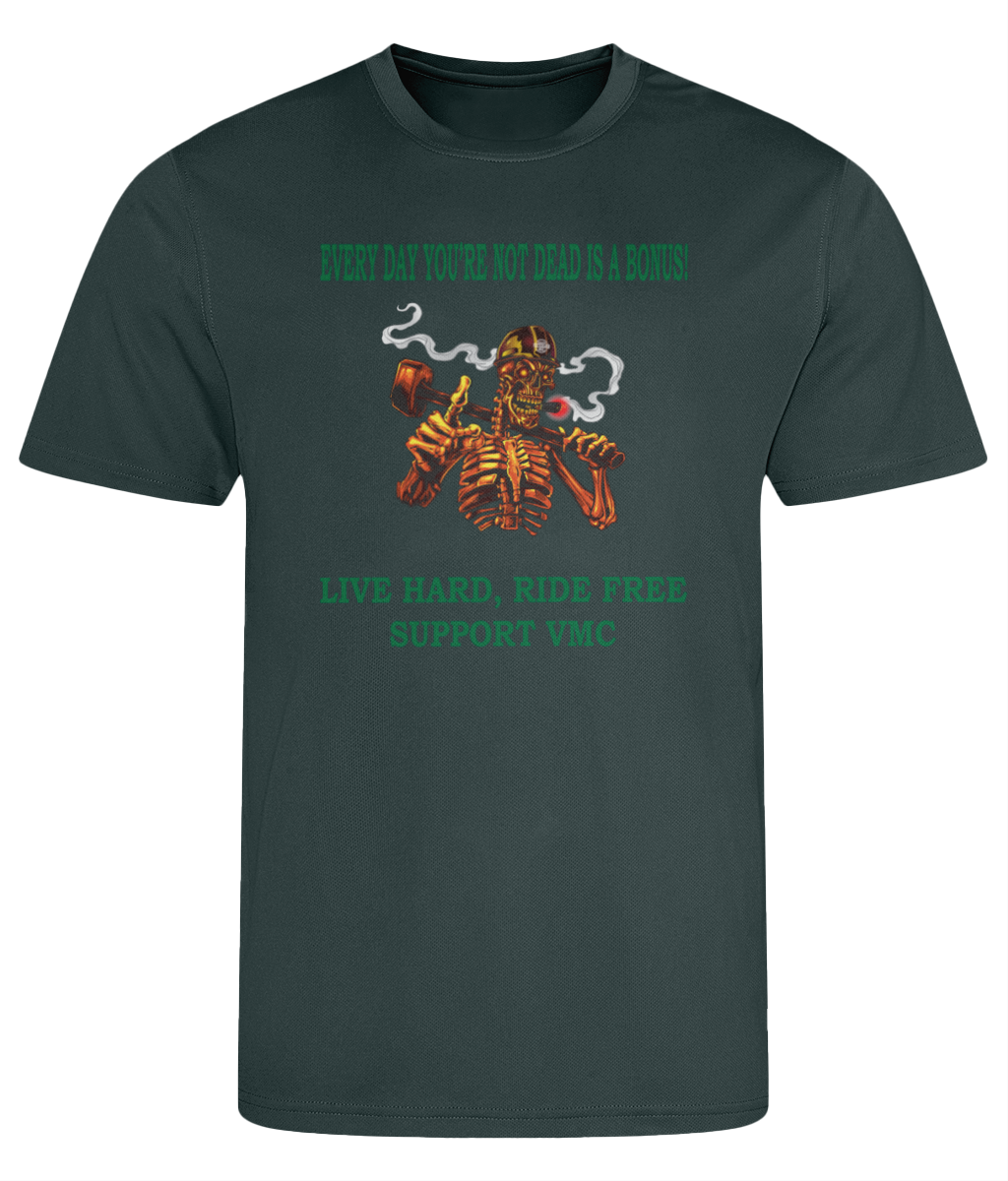 Heren Cool T-shirt ride-free-skull