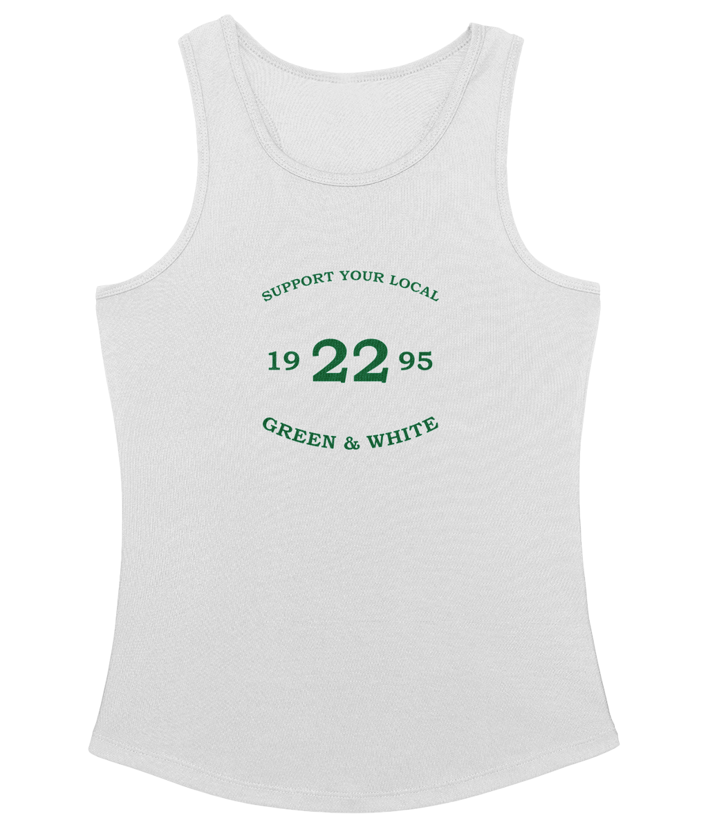Dames Cool sleeveless Support-Tekst-1995