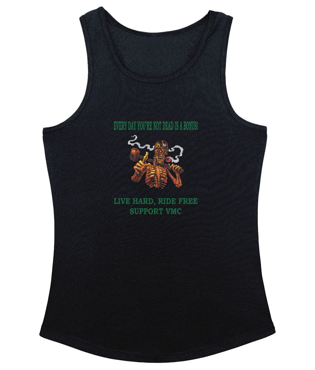 Dames Cool sleeveless ride-free-skull