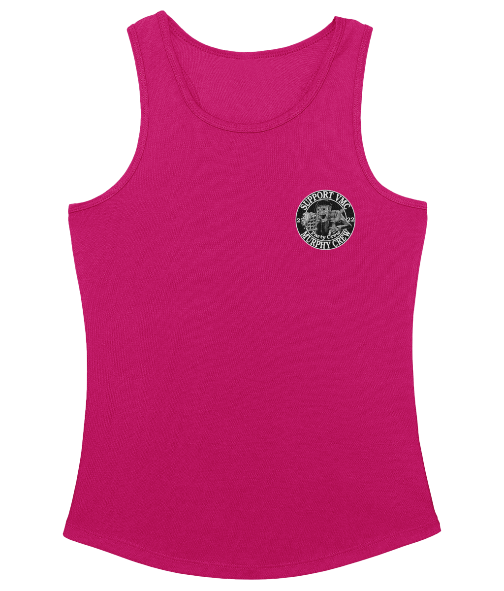 Dames Cool sleeveless Party-Crew-Logo