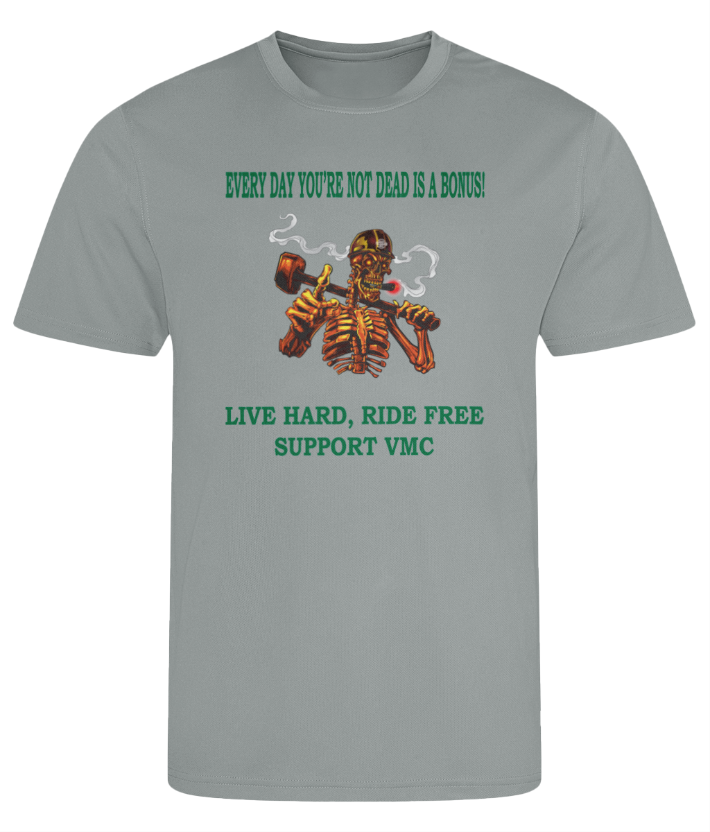 Heren Cool T-shirt ride-free-skull