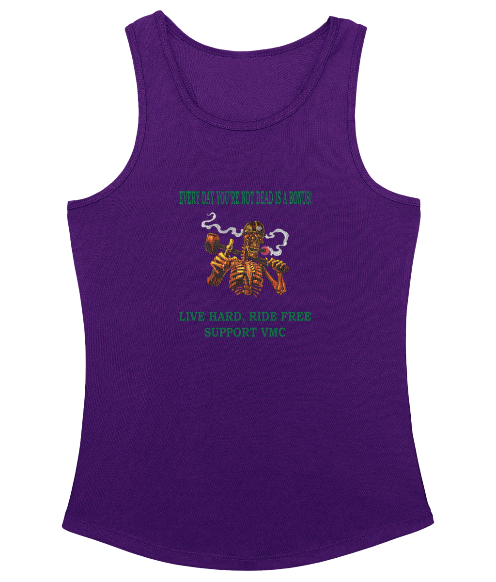 Dames Cool sleeveless ride-free-skull