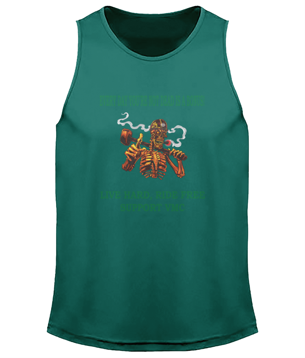 Heren Cool shortsleeve ride-free-skull