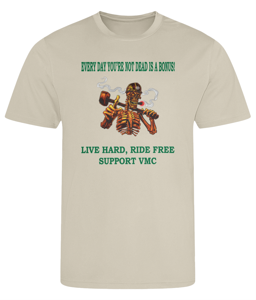 Heren Cool T-shirt ride-free-skull