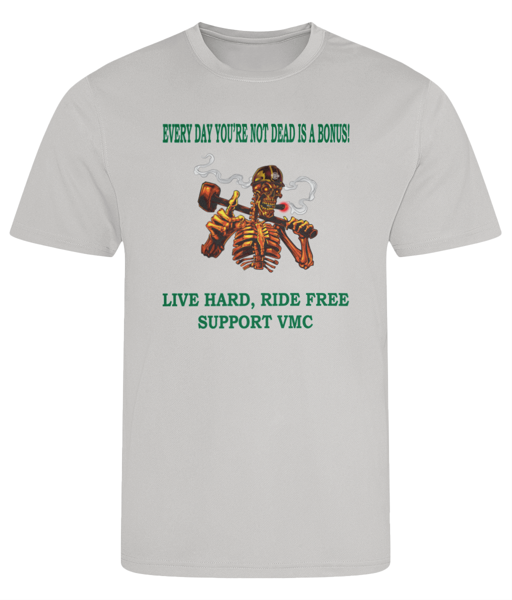 Heren Cool T-shirt ride-free-skull