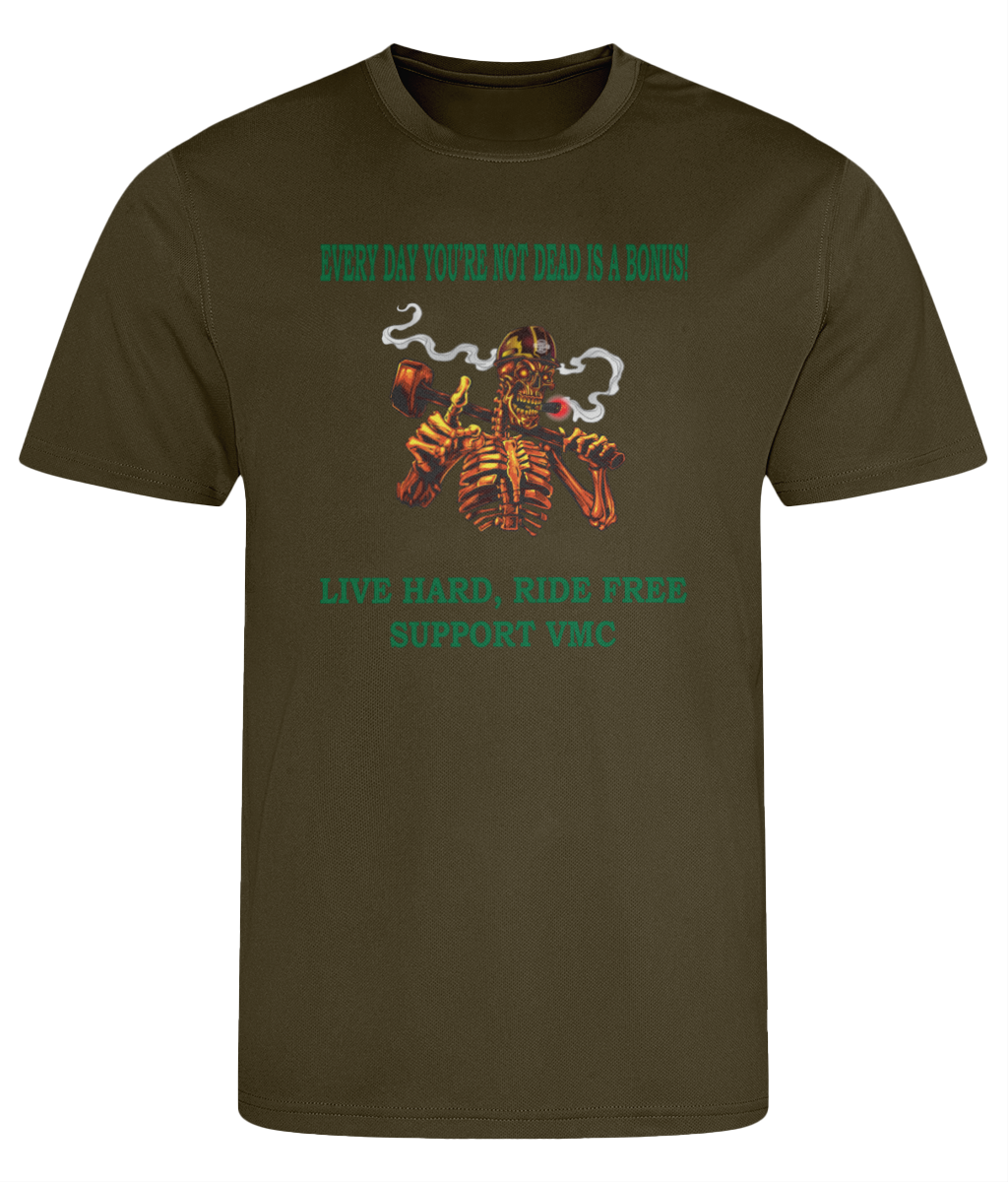 Heren Cool T-shirt ride-free-skull
