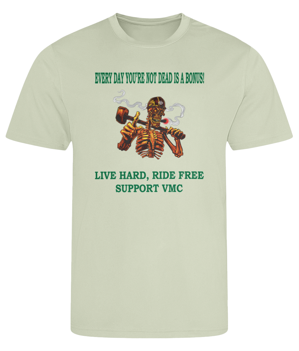 Heren Cool T-shirt ride-free-skull