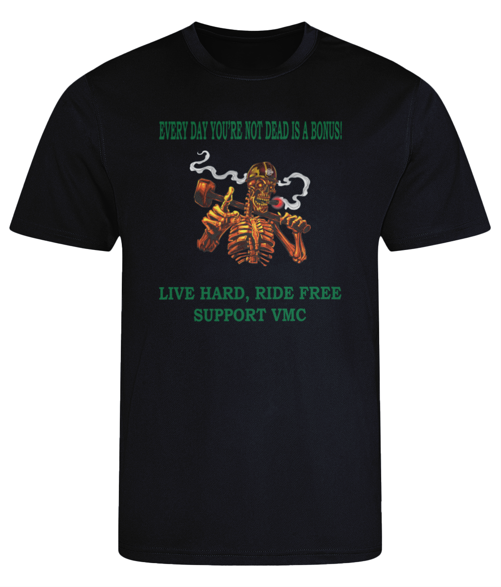 Heren Cool T-shirt ride-free-skull