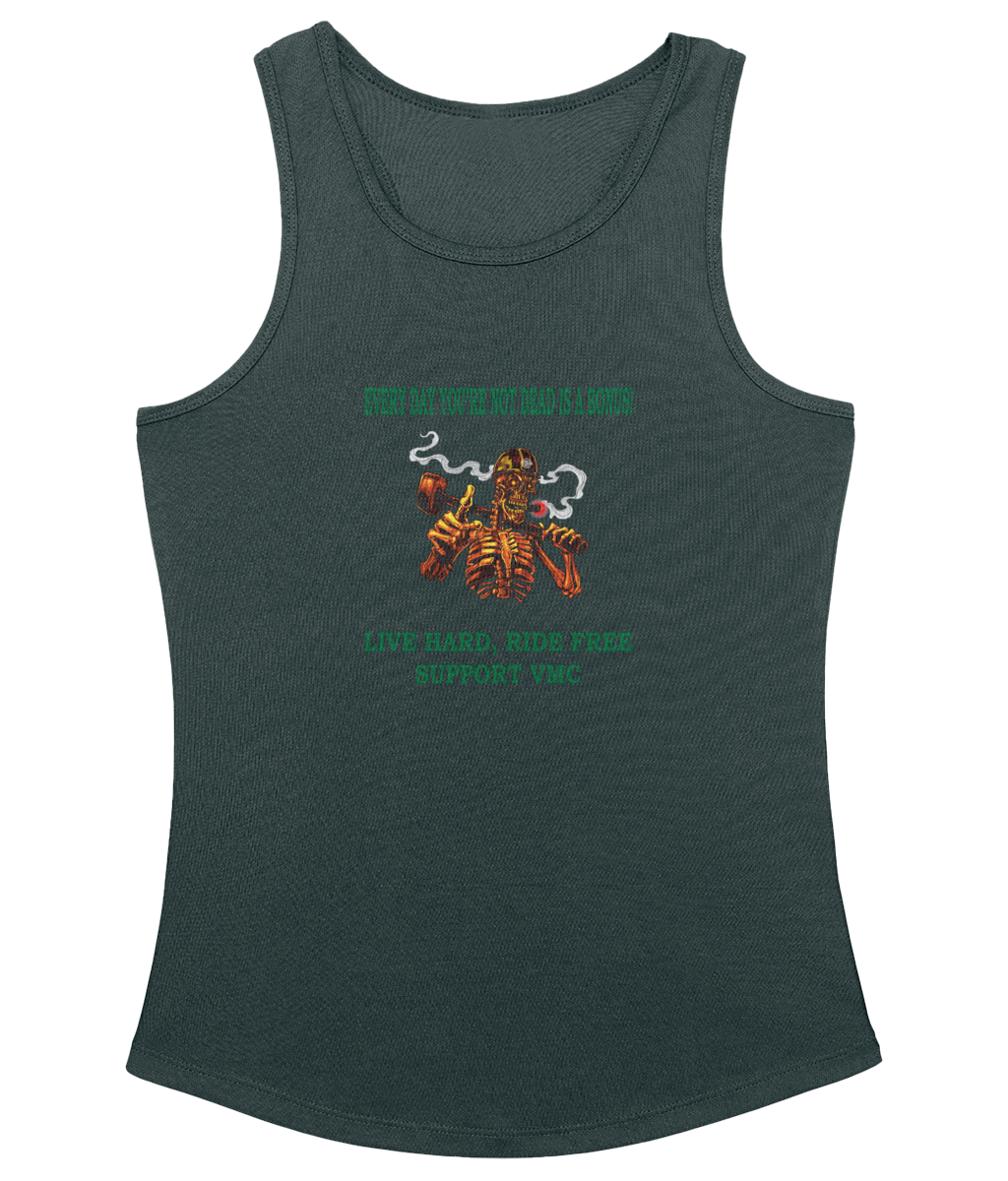 Dames Cool sleeveless ride-free-skull
