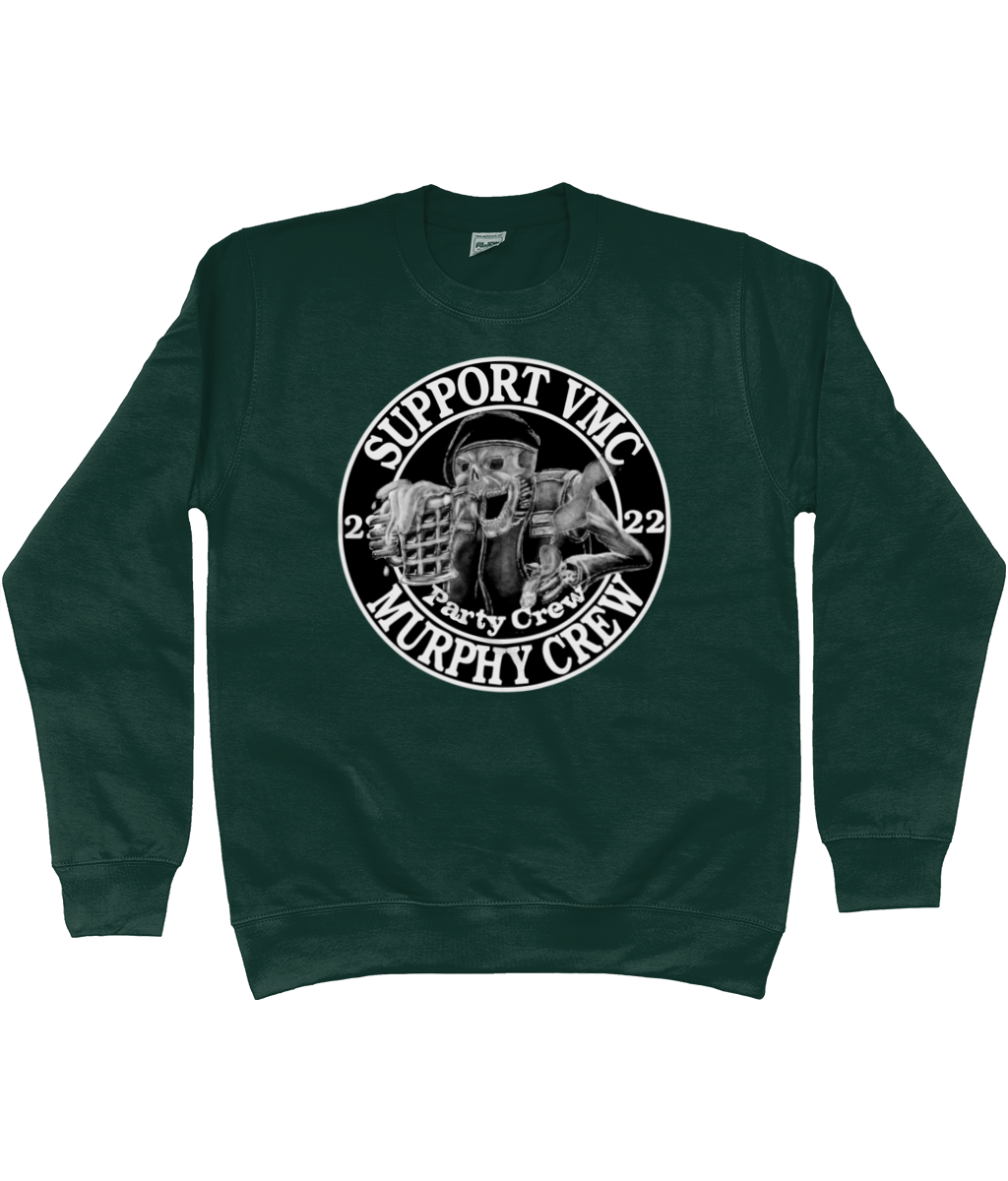Heren Sweatshirt Party-Crew-Logo SUPPORT G&W SUPPORT G&W