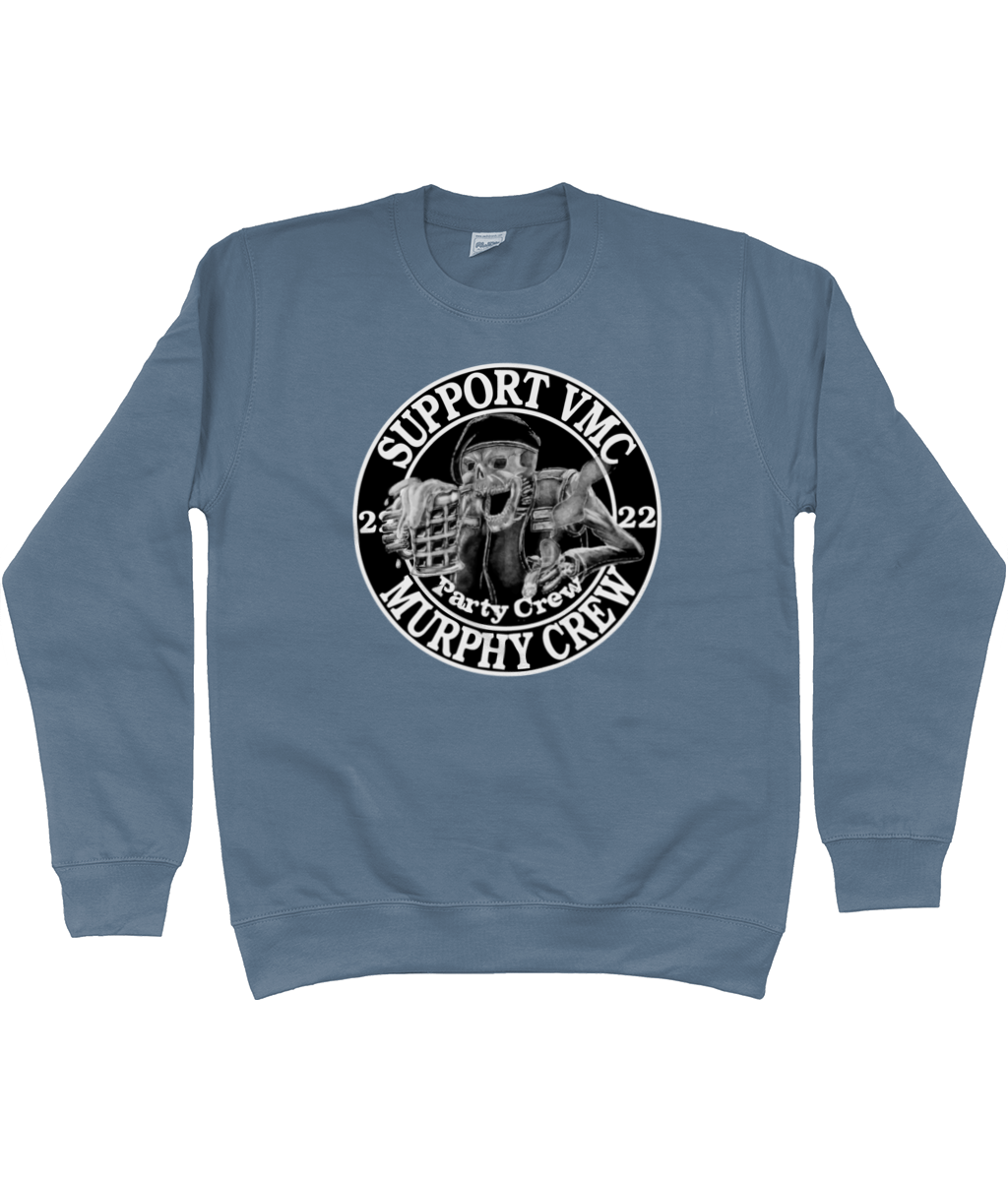 Heren Sweatshirt Party-Crew-Logo
