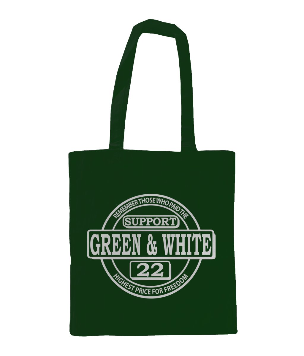 Bag for Life - Long Handles supportgreenwhite30x25