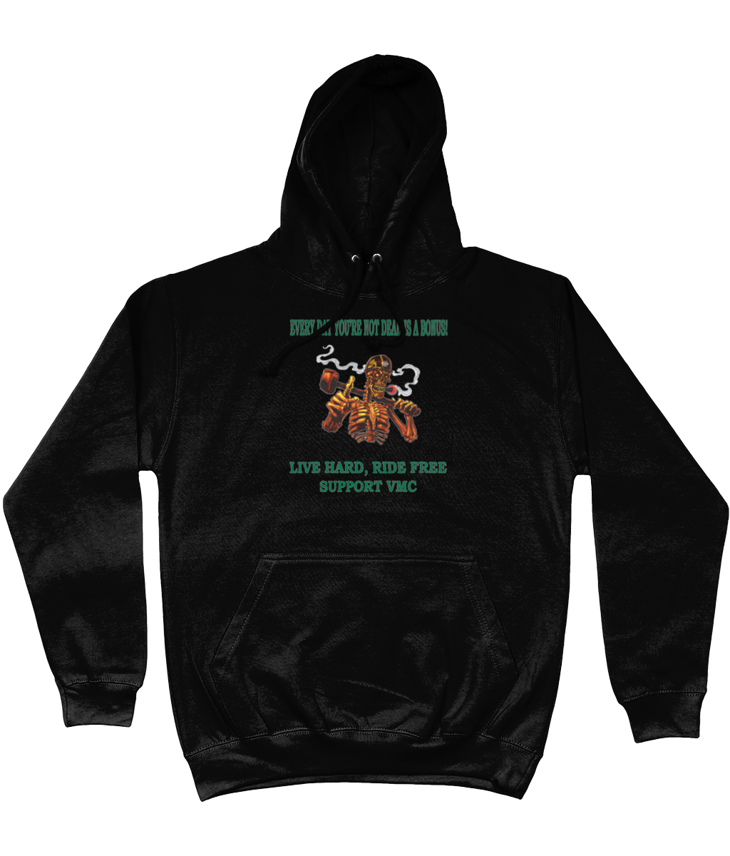 Heren Hoodie ride-free-skull-zwart-shirt