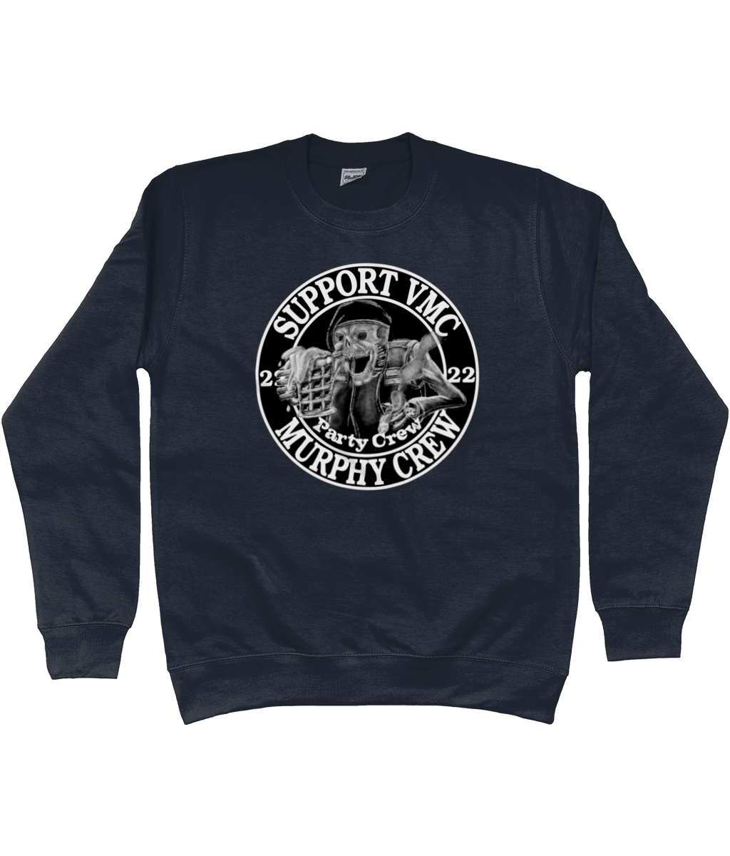 Heren Sweatshirt Party-Crew-Logo