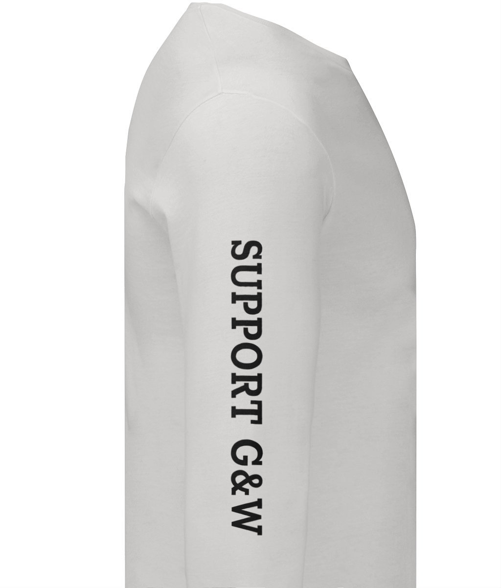 Heren Sweatshirt Support-Green-en-White-Worldwide SUPPORT G&W SUPPORT G&W