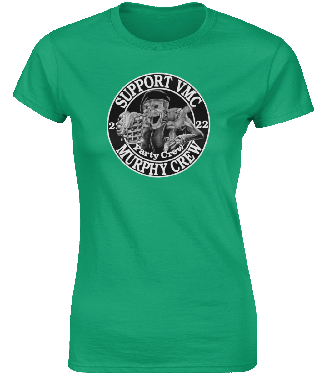 Dames T-Shirt Party-Crew-Logo