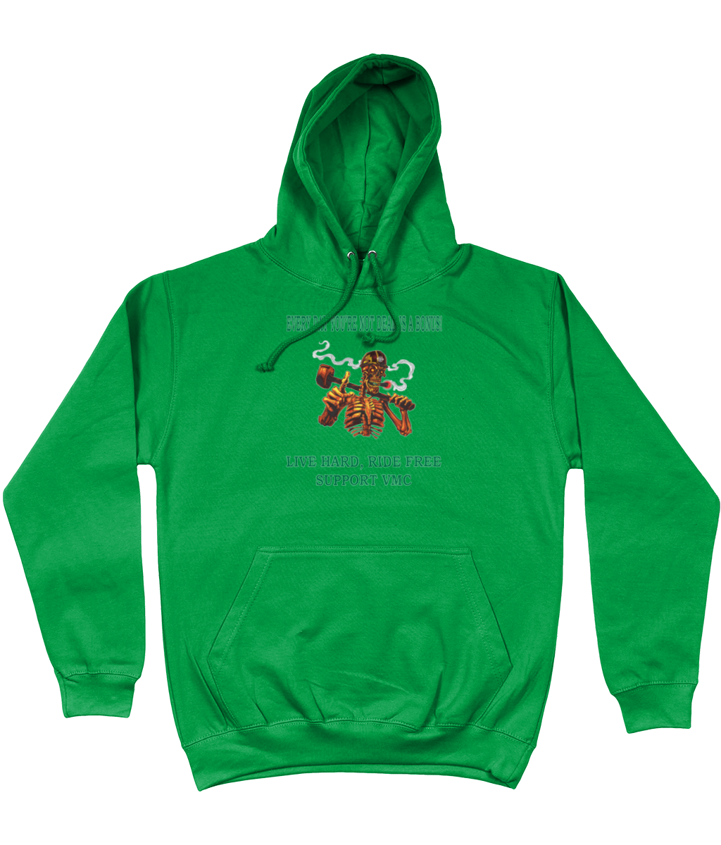 Heren Hoodie ride-free-skull-zwart-shirt