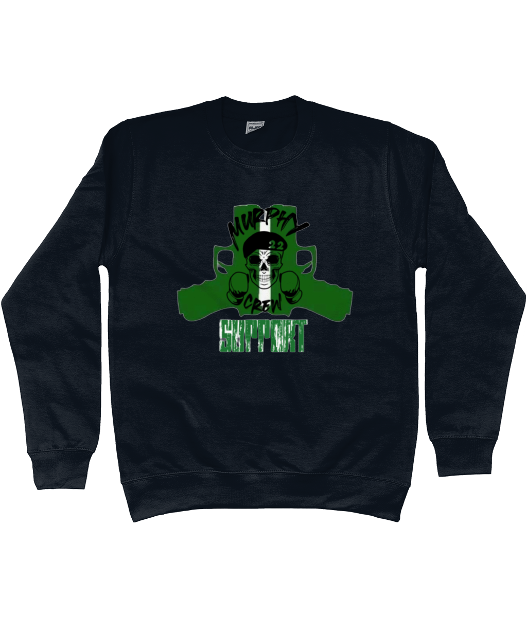 Heren Sweatshirt Murphy Pistols Met Mouwopdruk SUPPORT G&W