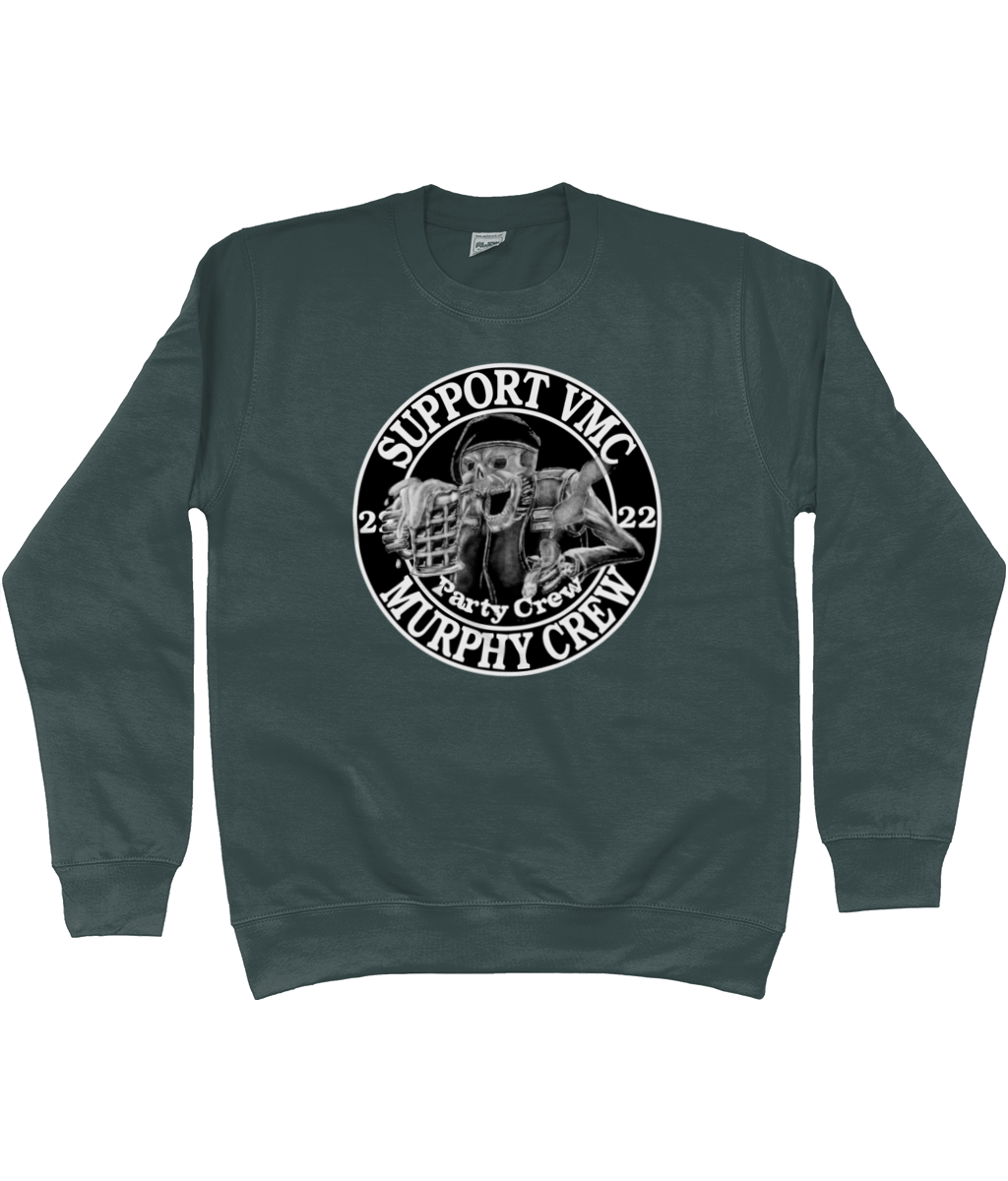 Heren Sweatshirt Party-Crew-Logo