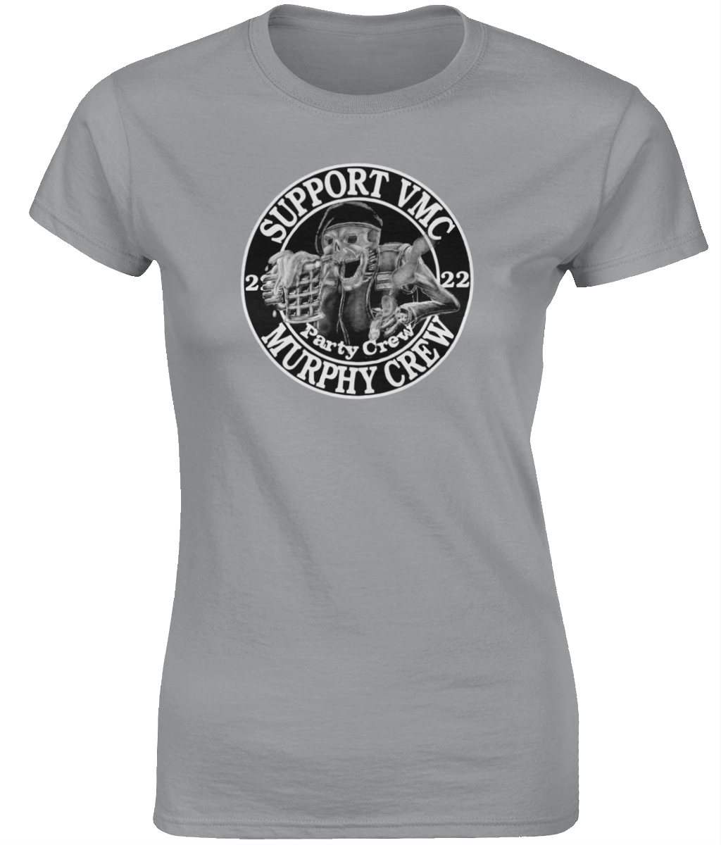 Dames T-Shirt Party-Crew-Logo