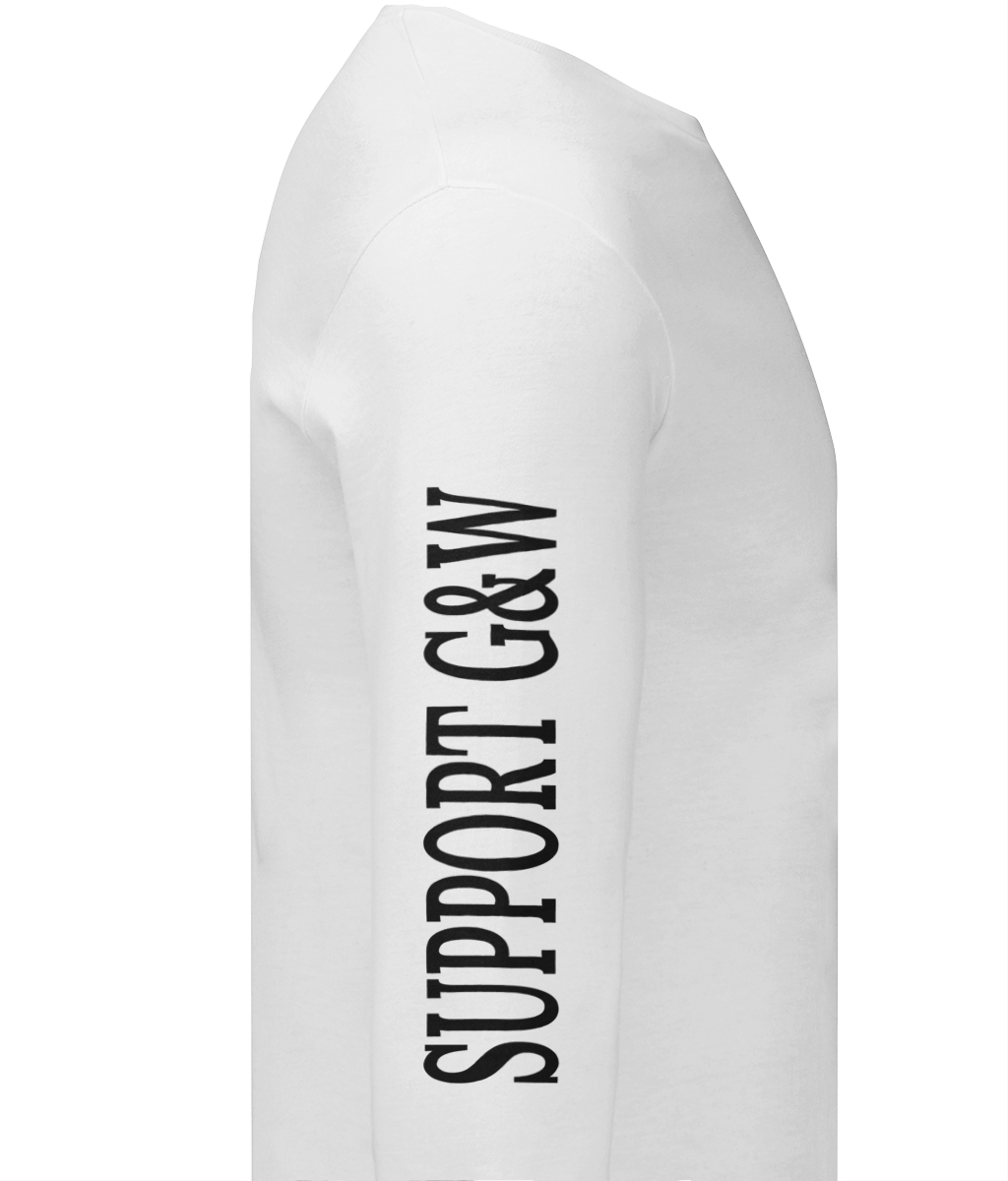 Heren Sweatshirt Murphy Pistols Met Mouwopdruk SUPPORT G&W