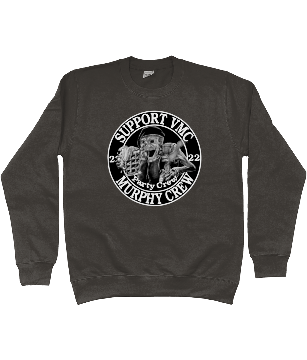 Heren Sweatshirt Party-Crew-Logo
