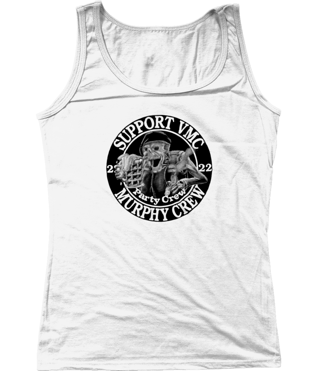 Dames Tank Top Party-Crew-Logo