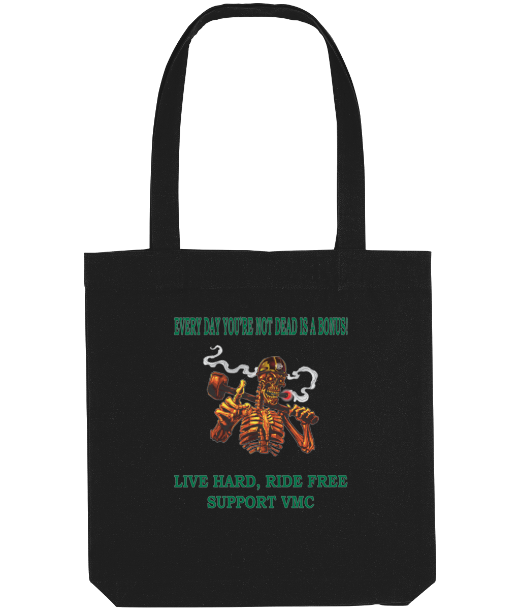 Tote Bag ride-free-skull