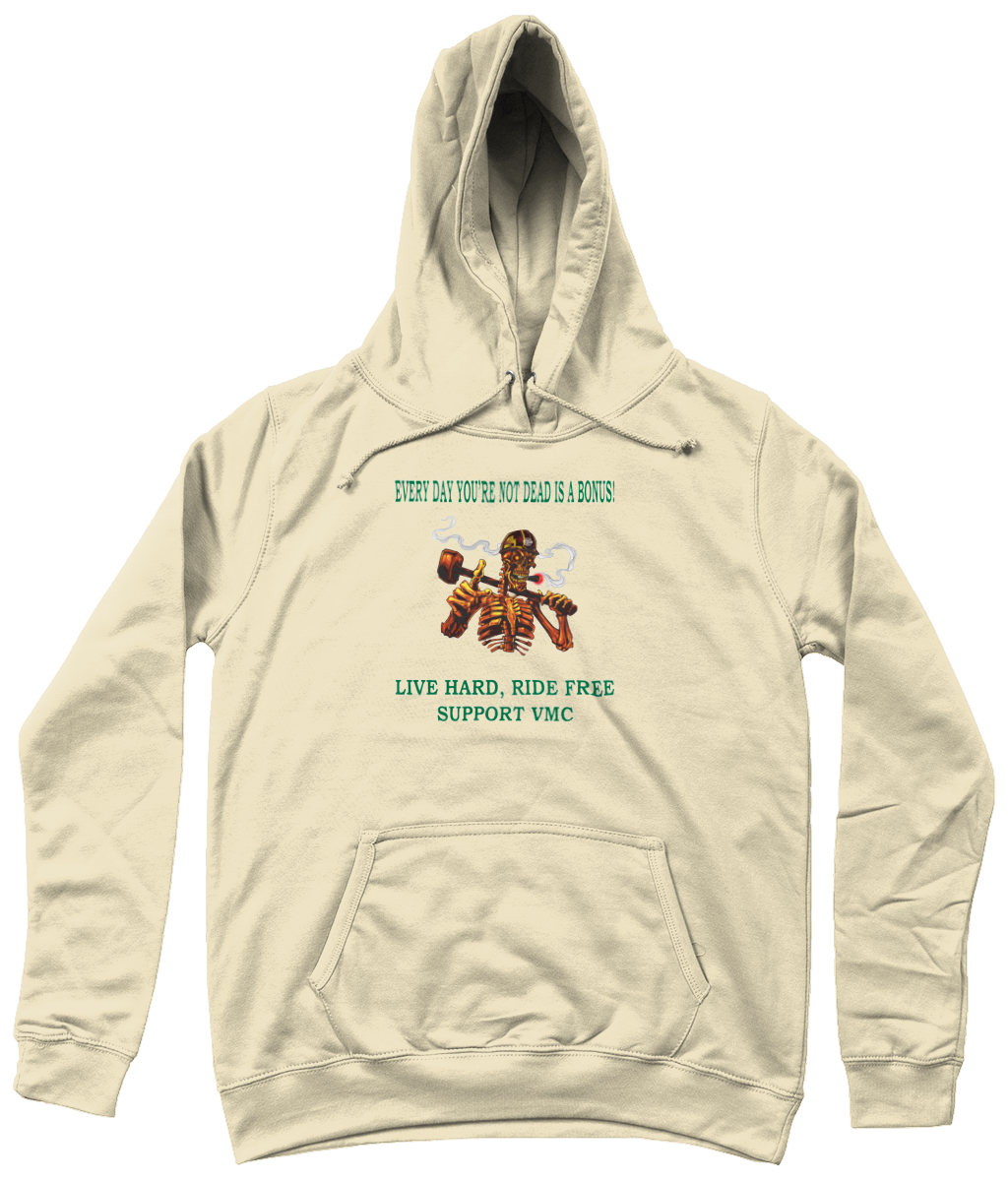 Dames Hoodie ride-free-skull