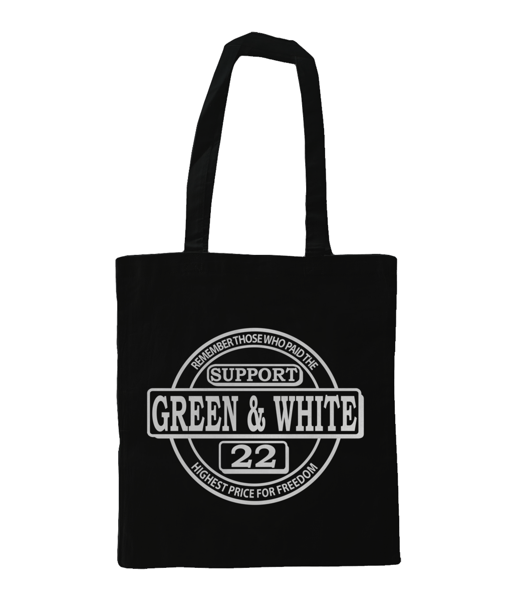 Bag for Life - Long Handles supportgreenwhite30x25