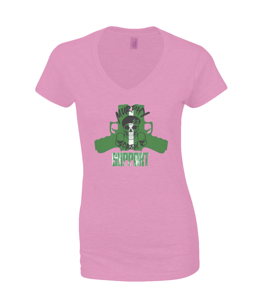 Dames V-Neck T-Shirt Murphy Pistols