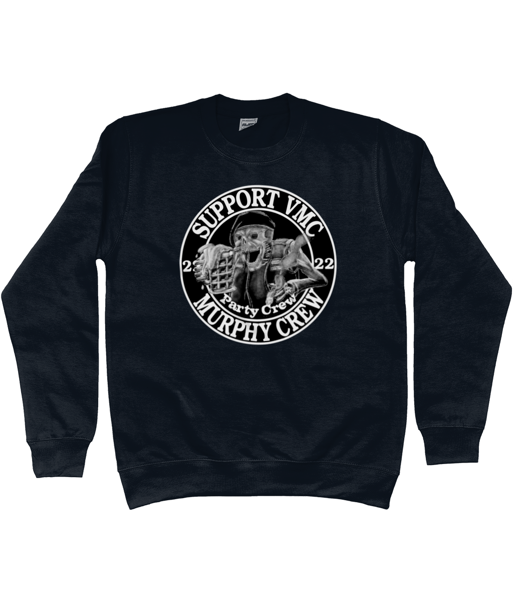 Heren Sweatshirt Party-Crew-Logo
