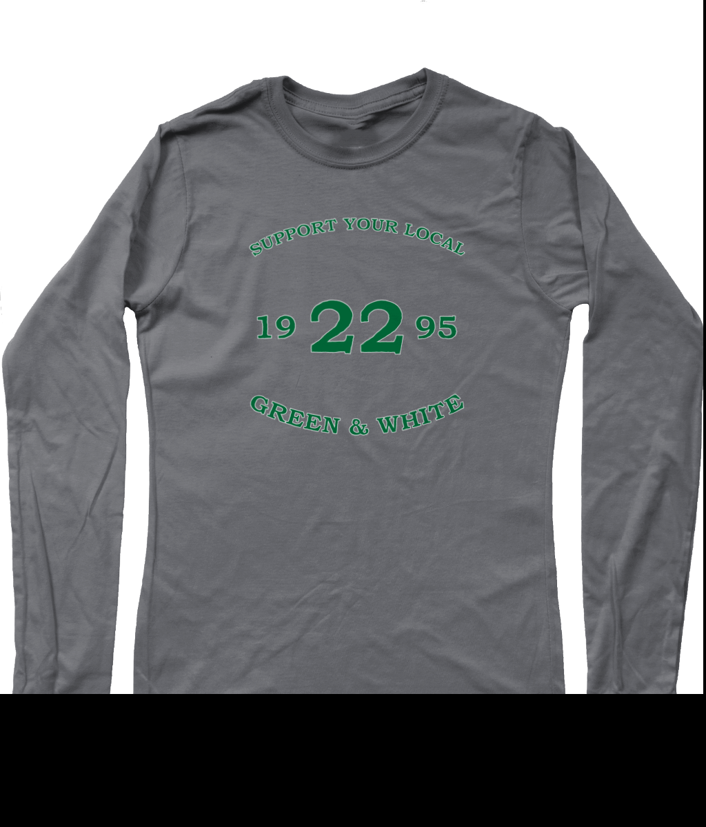 Heren Long Sleeve T-Shirt Support-Tekst-1995
