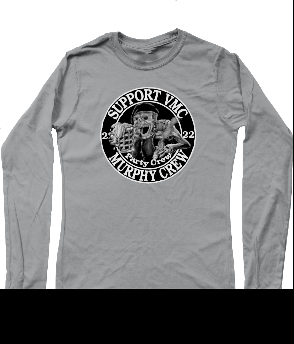 Heren Long Sleeve T-Shirt Party-Crew-Logo