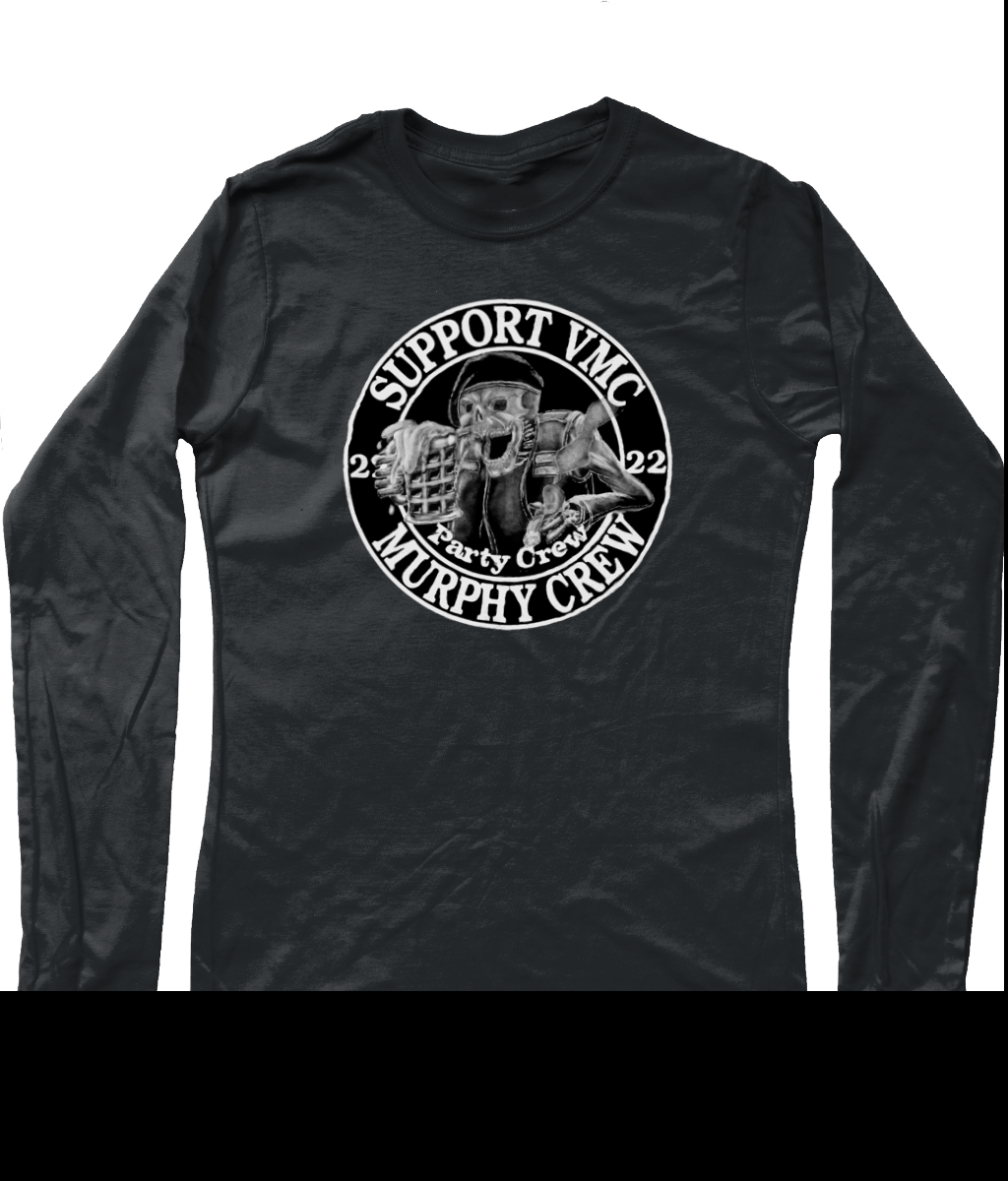Heren Long Sleeve T-Shirt Party-Crew-Logo