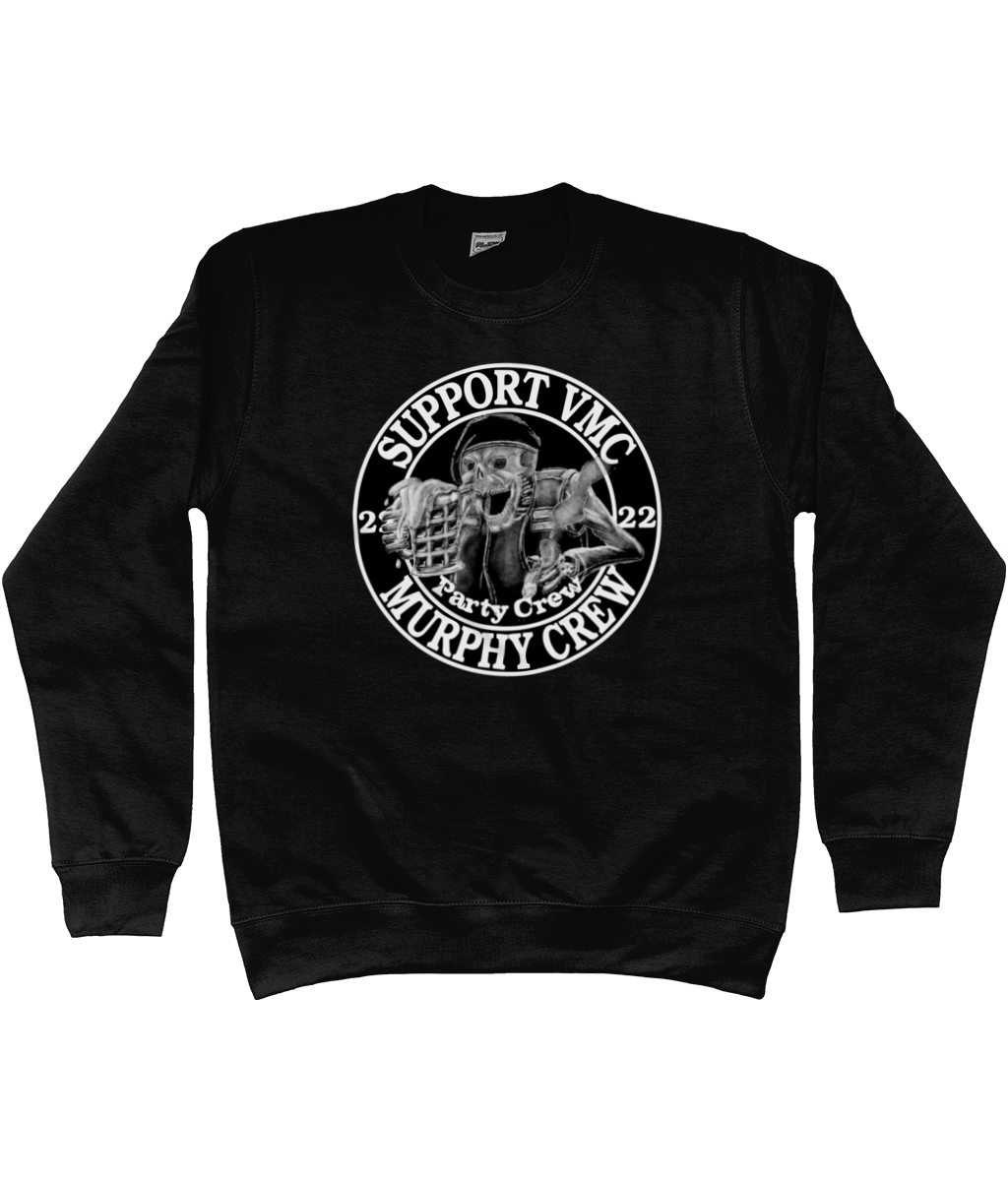 Heren Sweatshirt Party-Crew-Logo