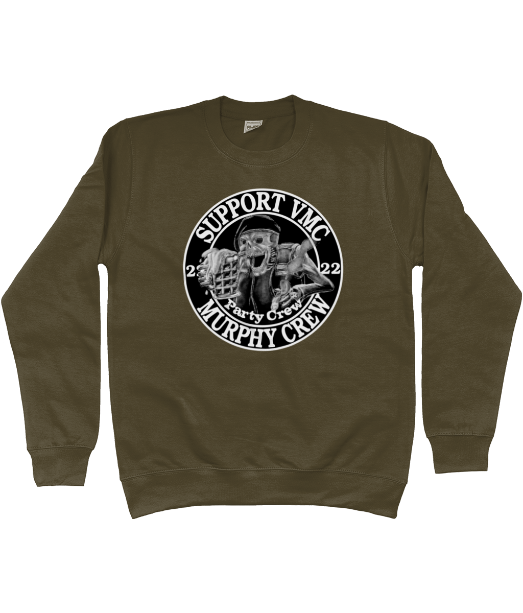 Heren Sweatshirt Party-Crew-Logo