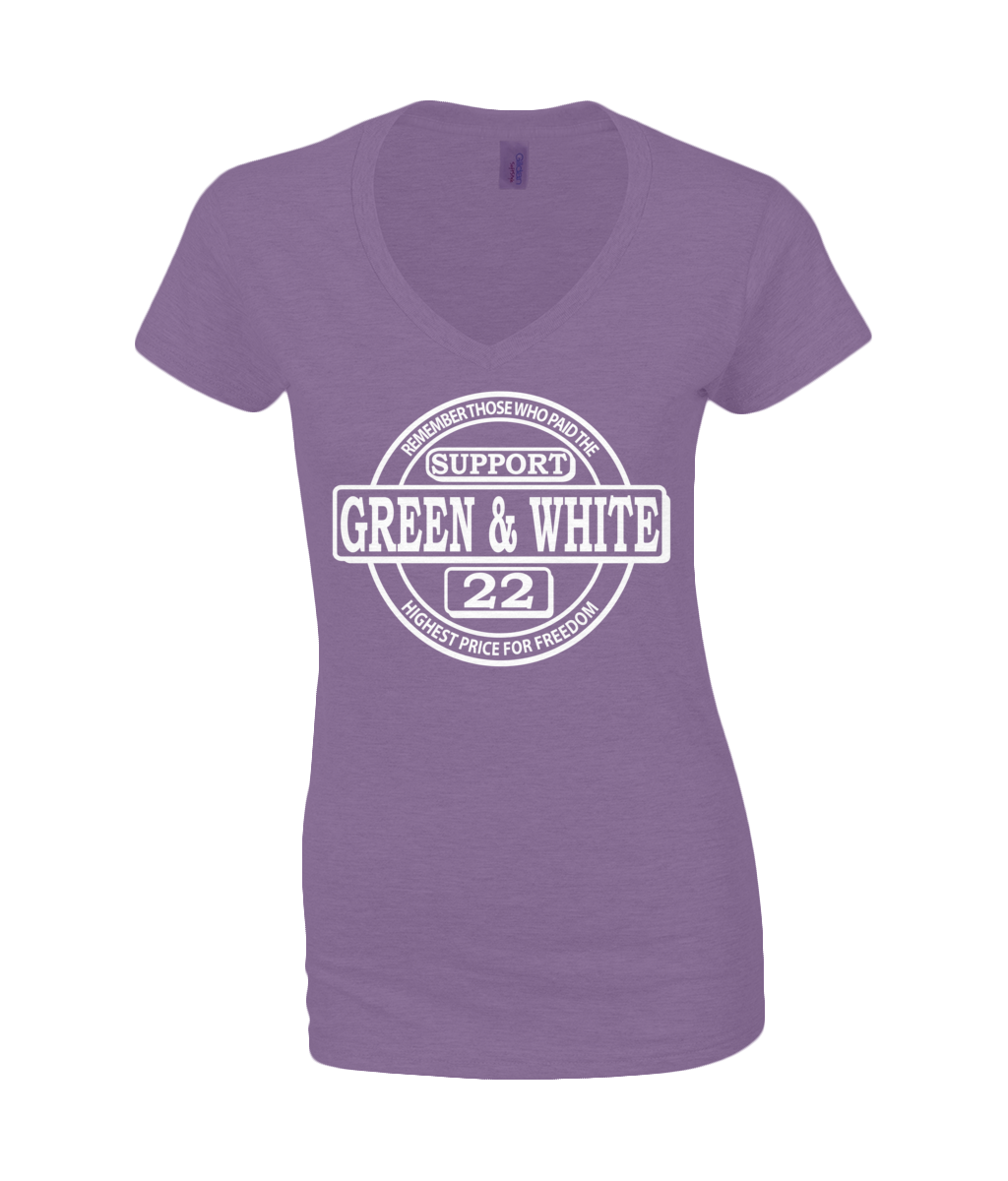 Dames V-Neck T-Shirt Classic Support G&W