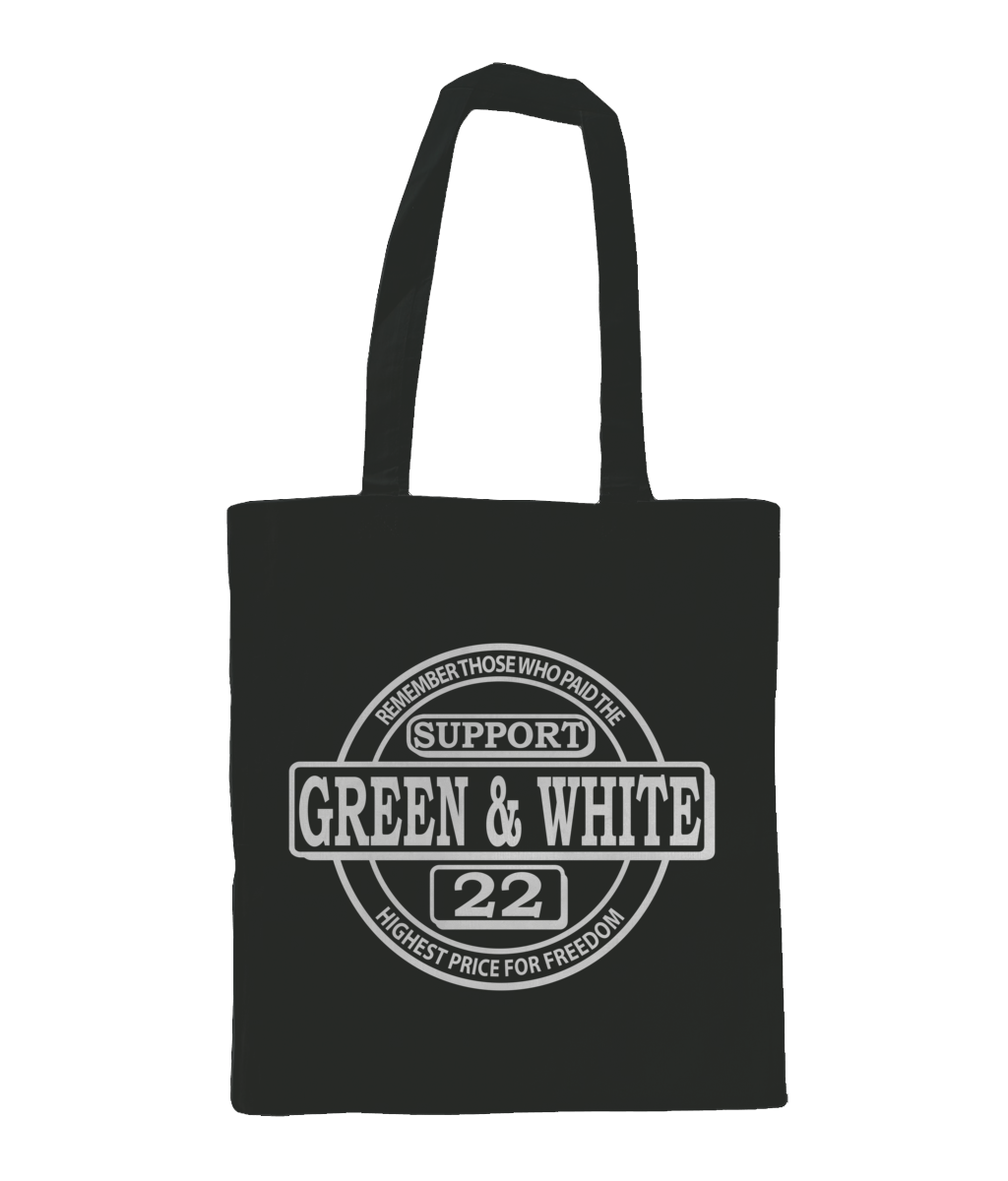 Bag for Life - Long Handles supportgreenwhite30x25