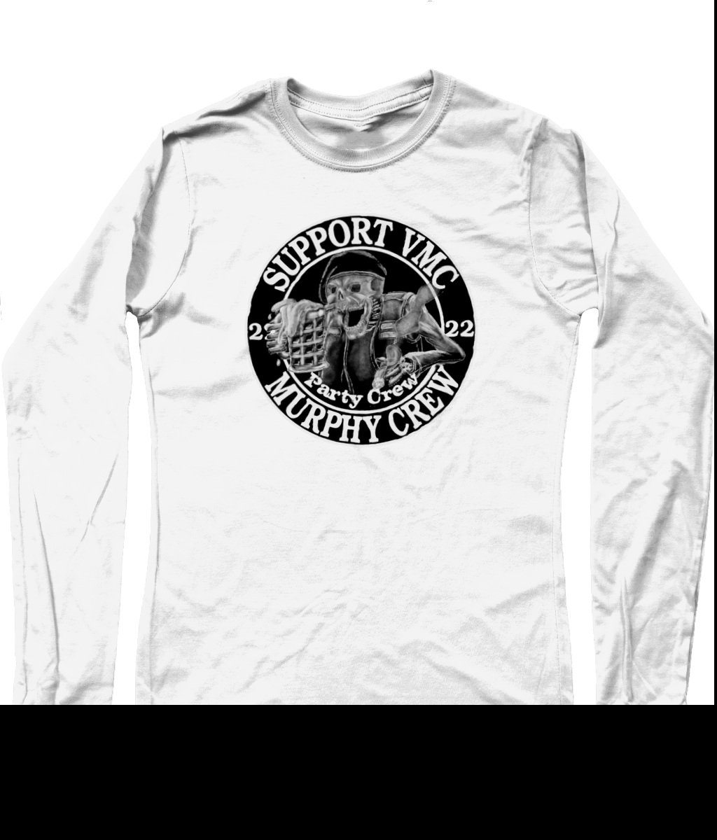 Heren Long Sleeve T-Shirt Party-Crew-Logo