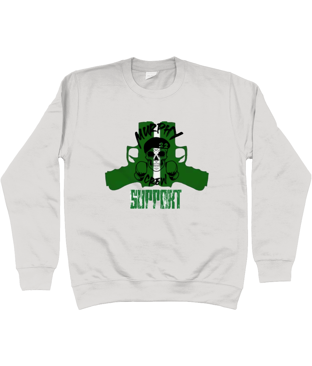 Heren Sweatshirt Murphy Pistols Met Mouwopdruk SUPPORT G&W