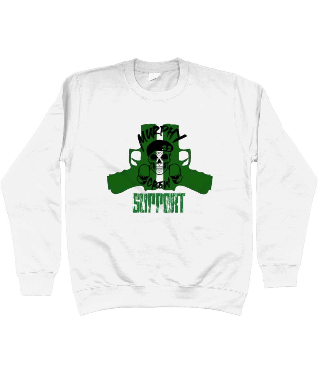 Heren Sweatshirt Murphy Pistols Met Mouwopdruk SUPPORT G&W