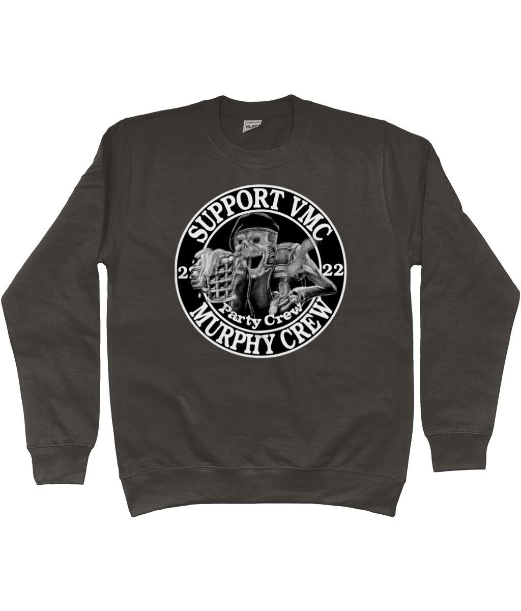 Heren Sweatshirt Party-Crew-Logo SUPPORT G&W SUPPORT G&W