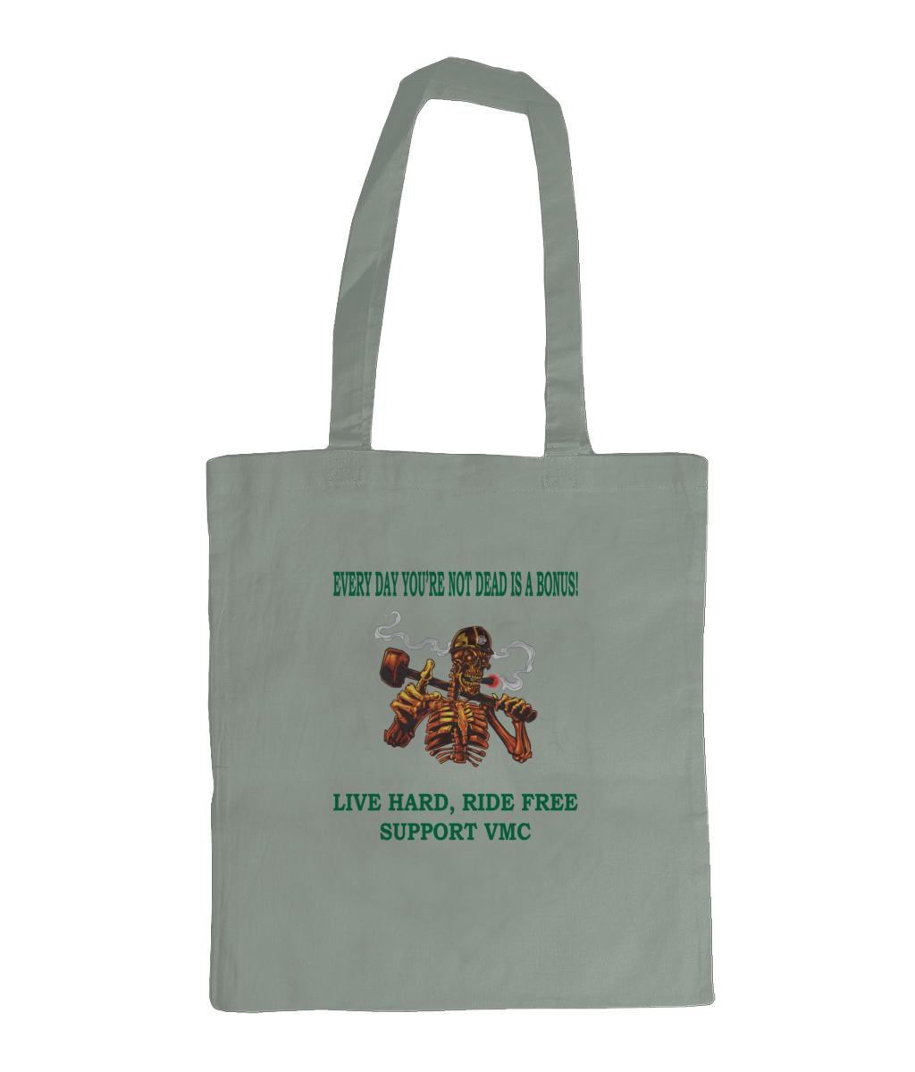 Bag for Life - Long Handles ride-free-skull