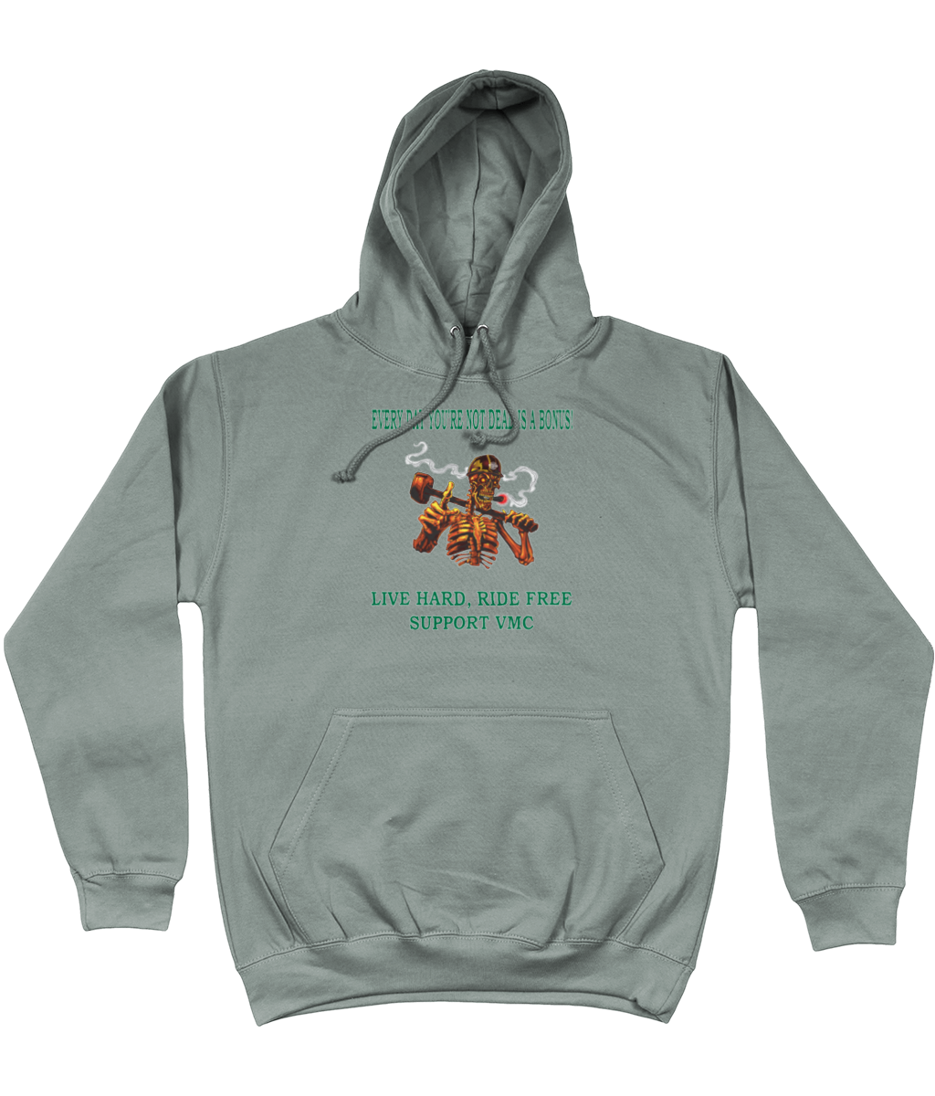 Heren Hoodie ride-free-skull-zwart-shirt