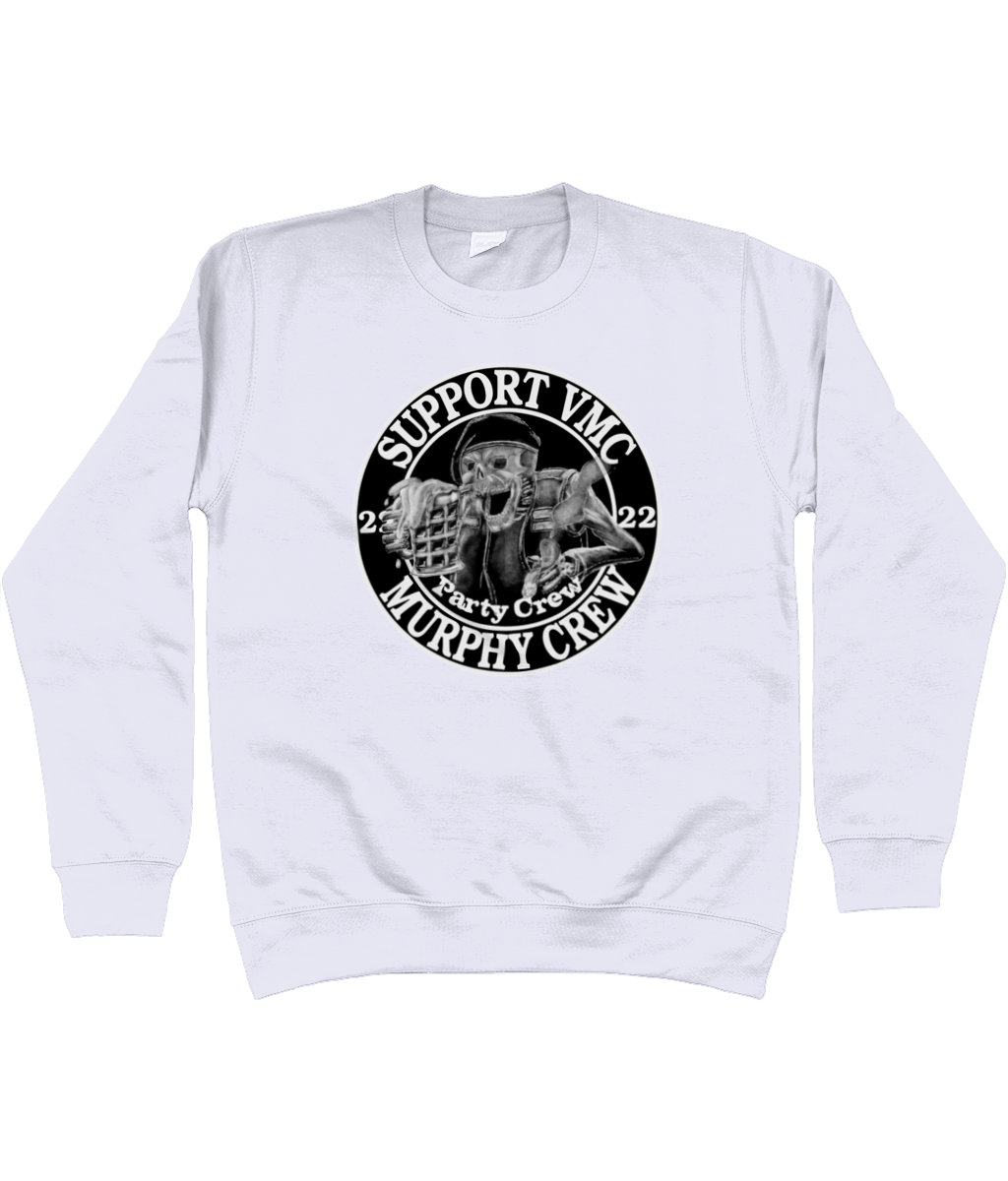 Heren Sweatshirt Party-Crew-Logo