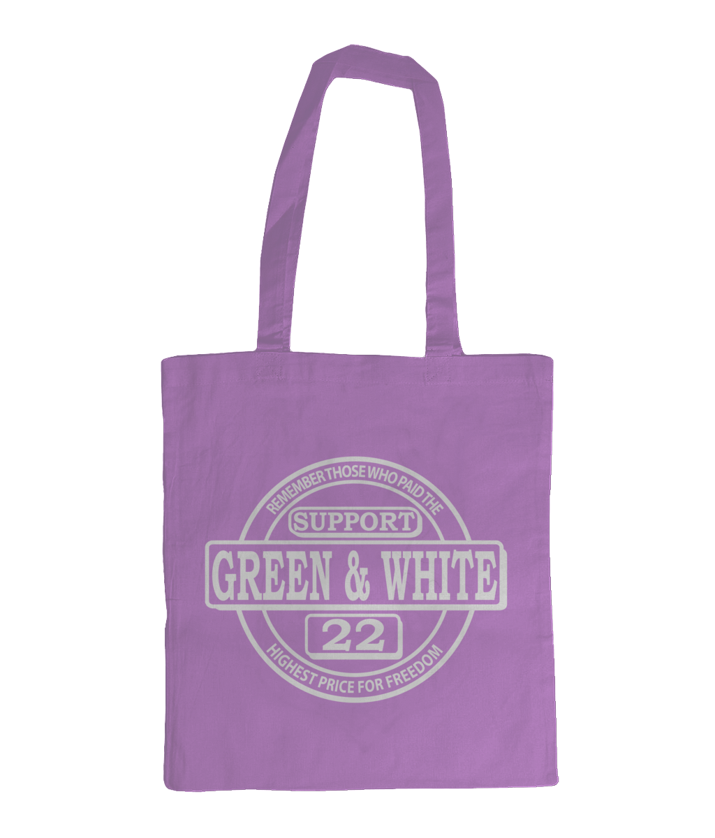 Bag for Life - Long Handles supportgreenwhite30x25