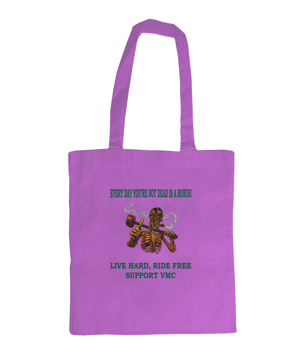 Bag for Life - Long Handles ride-free-skull