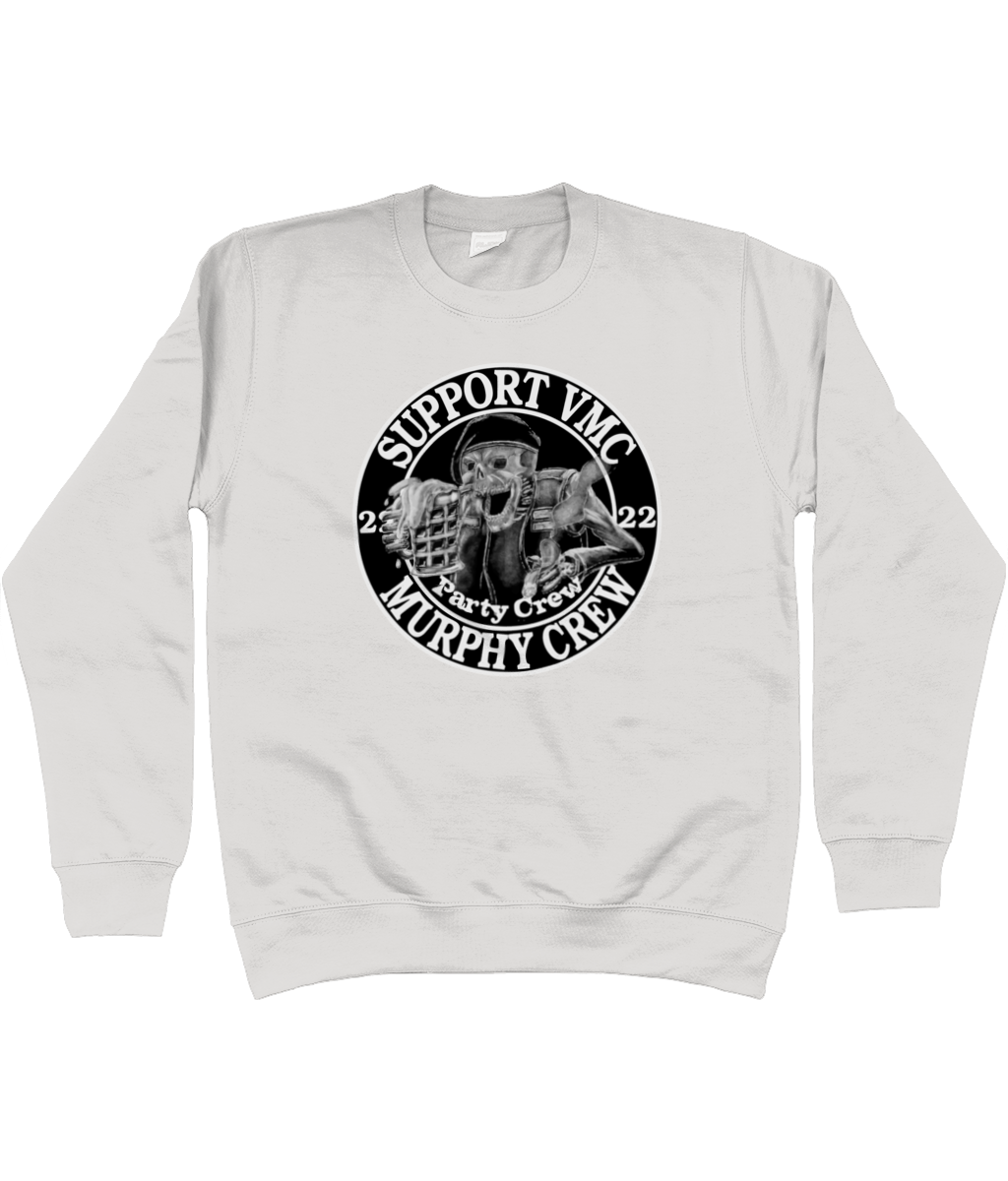 Heren Sweatshirt Party-Crew-Logo