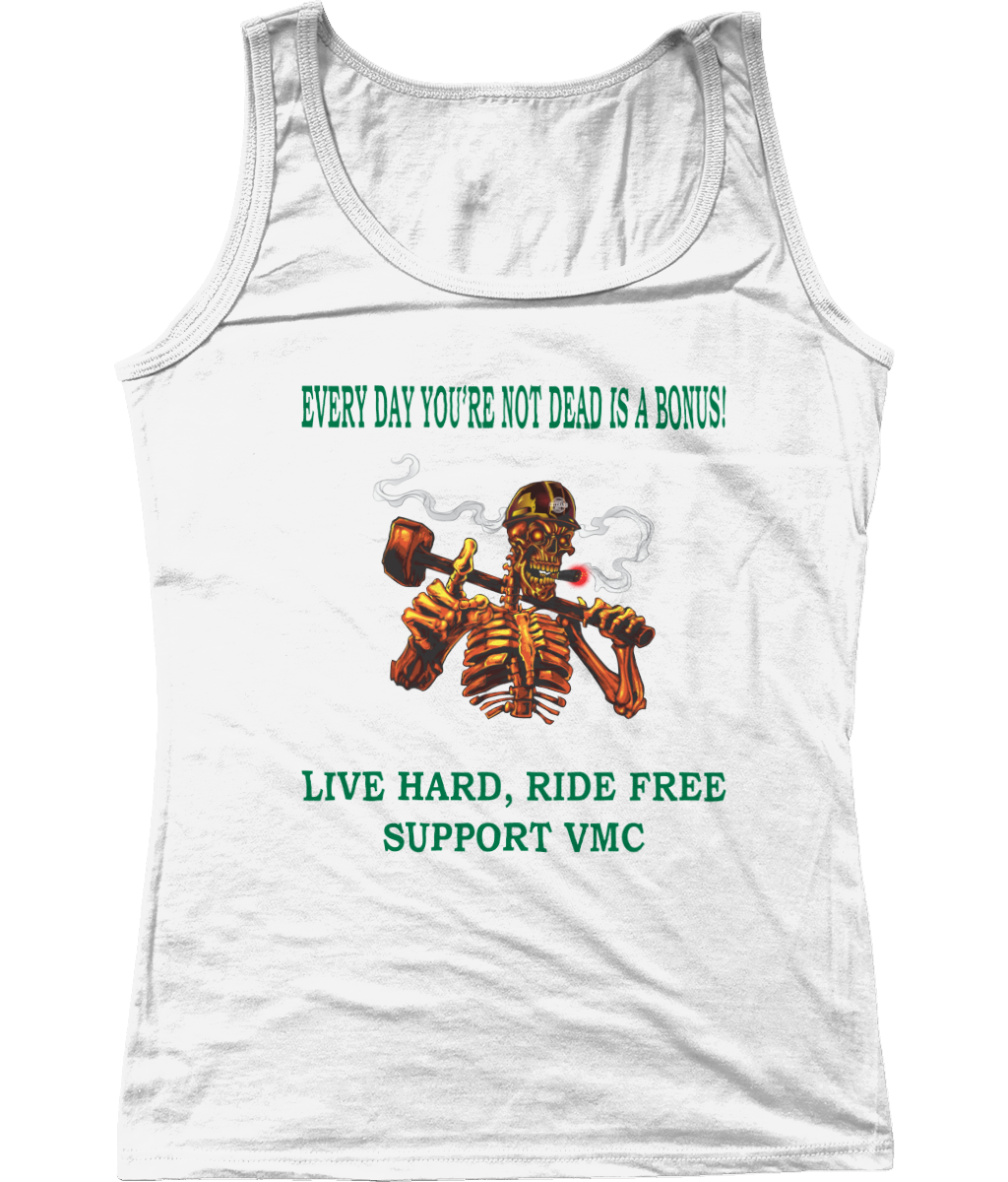 Dames Tank Top ride-free-skull